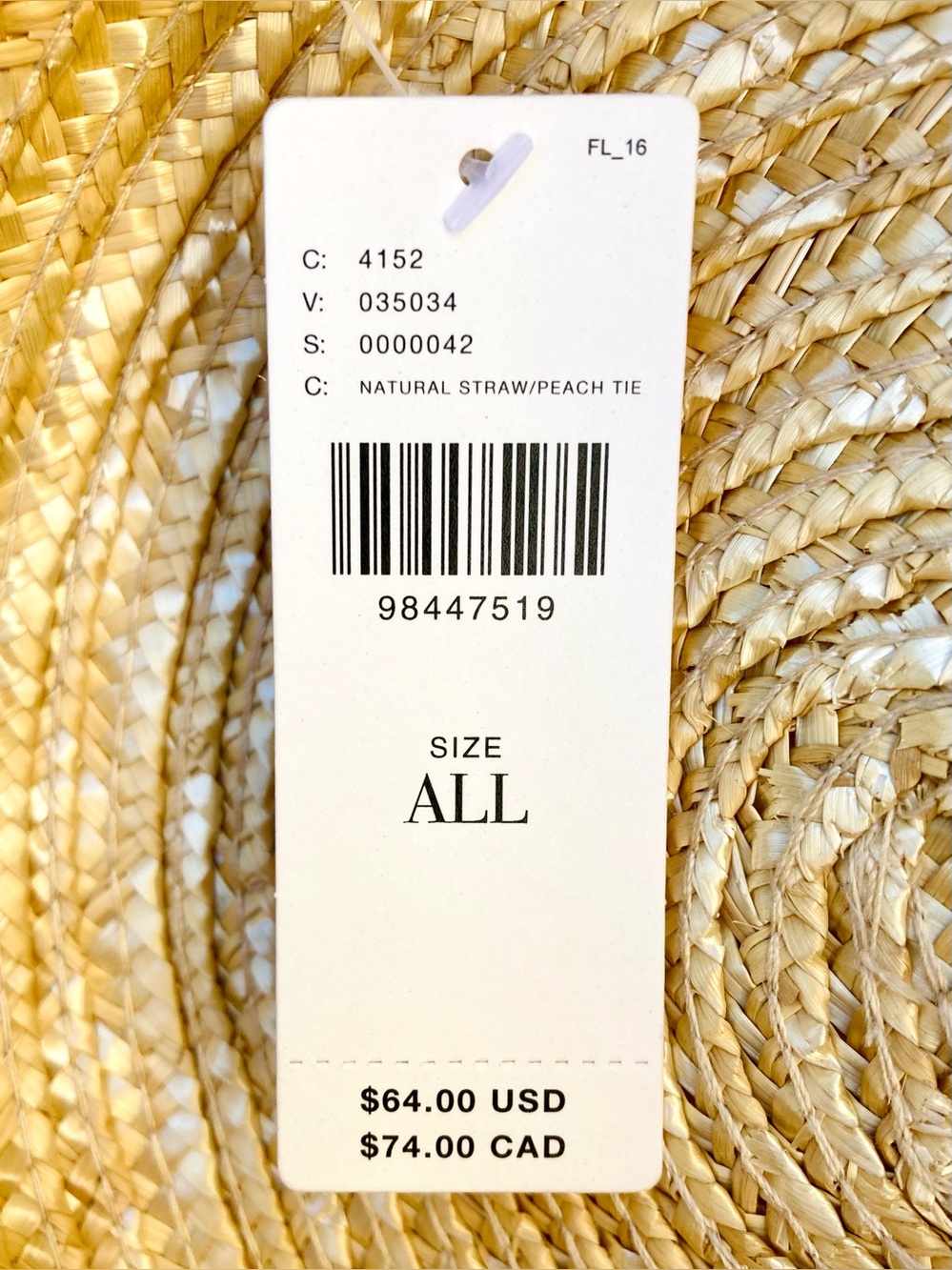 Anthro โ Wyeth Extended Wide Brim Boater Straw Hat with Tie Ribbon Chin Strap - Picture 15 of 17